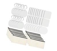 144PCS Sublimation Cosmetic Makeup Bags Rectangle and Circles Coasters Keychain Accessories Jewelry Making Supplies