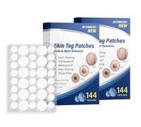 144PCS Wart Removal Patches, Wart Removal Plasters Pads,Remover Patches Mole Wart Removing Sticker,Skin Tag Removal Patches Skin Tag Remover Wart Remover for Hands Tags Mole Remover Wart Plasters (2)