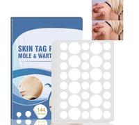 144PCS Wart Removal Patches,Wart Removal Plasters Pads,Wart Remover for Face Remover Patches Mole Wart Removing Sticker,Natural Skin Tag Patches,Skin Blemish Patch,Skin Tag Remover for Face &Hands