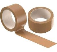 144x Buff Brown Packing Tape Rolls General Purpose Packaging Long Tape/Heavy Duty Adhesive Tape Roll for Packing and Shipping 48mmx66m