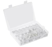 145-piece White Nylon Hex Nut /m5/m6/m8/m10/For m12 Set Box Protective Screw for Covers Nuts Bolts - Scratch-Proof with Organized Rust-Resistant Storage