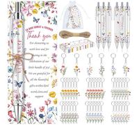 145 Pieces Wildflower Baby Shower Gifts for Guest A Little Wildflower is On The Way Ballpoint Pens Keychains Favors Bulk Retractable Baby Shower Pens Gender Reveal Thank You Cards Souvenirs Prizes