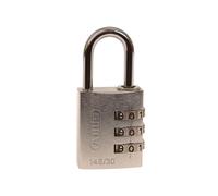 145 Series Aluminium Combination Padlock ABUS Mechanical Silver One Size