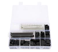 1450PCs 2.54mm Electronic Male Female Connector PCB Connector Kit Industrial Accessory Durable Insulation Flame Retardant Material High Performance Connector Kit for DIY