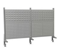 Loops 1455mm Back Panel Assembly - Suitable for ys02557 Steel Industrial Workbench in Metallics Loops Metallics