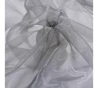 145CM*1M Silky Organza Fabric Iridescent Grey Organza Polyester Fabric,Shinny Holographic Gauze for Stage Performance Costume