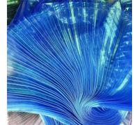 145Cm Wide Soft Pleated Crushed Mesh Fabric Eco-Friendly Woven Textile by The Meter for Stage Background Decor and Design