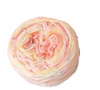 145g Couple Scarf Yarn Color Dot Bean Gradient Long Dyeing Hand Woven Men's and Women's Fashionable Hat Ball(Color-08)