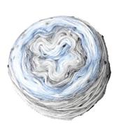 145g Couple Scarf Yarn Color Dot Bean Gradient Long Dyeing Hand Woven Men's and Women's Fashionable Hat Ball(Color-05)