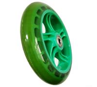 145mm Diameter Scooter Replacement Wheel with 30mm Thickness and 8mm Center Hole for Standard Mobility Equipment (green transparent)