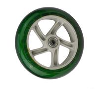 145mm Diameter Scooter Replacement Wheel with 30mm Thickness and 8mm Center Hole for Standard Mobility Equipment (gray-green translucent)