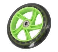 145mm Diameter Scooter Replacement Wheel with 30mm Thickness and 8mm Center Hole for Standard Mobility Equipment (pure green translucent)
