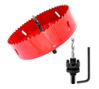 145mm Hole Saw, Drill Bit, LAIWEI A2 Hole Saw Heavy Duty Arbor Hole Cutter for Drilling Wood, Thin Sheet Metal, Aluminum Profile, PVC and Other Materials, Electric Drill Tool