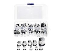 145Pcs 10 Values SMD 0.47 to 470uF 16V 25V 35V 50V Electrolytic Capacitor Assortment Kit For Electronic DIY Pack IDGTTLDF