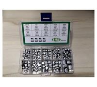 145pcs Aluminum Electrolytic Capacitor Kit Mix 10values Box 35V/25V/10V 0.47uf/1uf/2.2uf/4.7uf/10uf/22uf/47uf/100uf/220uf/470uf BIANMTSW