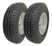 145R10 Trailer Tyres & Wheels 4x100mm PCD 84/82N Load Capacity 500kg (Set of 2)