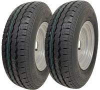 145R10 Trailer Wheel, Tyre 10" 500kgs 84/82N 4 stud 4 Inch PCD E-Mark (Set of 2)