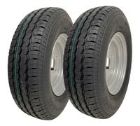 145R10 Trailer Wheel, Tyre 10" 500kgs 84/82N 4 stud 4 Inch PCD E-Mark (Set of 2)