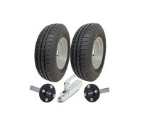 145R10C Trailer Kit, High Speed, Road Legal Wanda Wheels, Axles & Hitch 750 kgs