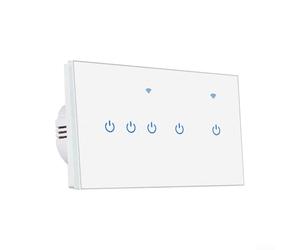 146 Type WIFI Intelligent Switch, Tempered Glass Panel, PC Intelligent Switch Comatible For GRAFFITI, For SMART LIFE, Voice Activation For Zero Flame Version(wifi5)