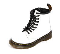1460 Patent Lamper, female, Dr. Martens, Kids Boots, White, 24 EU, Kids 24 EU