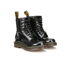 1460 W Patent Leather Boots black patent