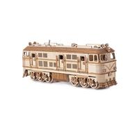 1460PCS 3D Wooden Train Puzzle Kit, Motorized Railway Handmade Model With Mechanical Transmission DIY Locomotive Assembly Set Collectible Decor For Adults -Dynamic Basic Kit