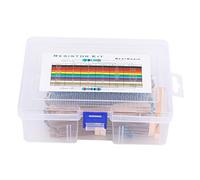 1460Pcs Metal Film Resistor Kit, Assorted Resistors Set with 73 Values from 1R to 1M Ohm, 1% Tolerance 0.25W Electronic Components for Circuit Design and Repair