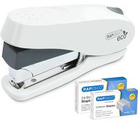 Rapesco Eco Luna Less Effort Heavy Duty Stapler 50 Sheet Capacity w/2000 Staples - White 1467