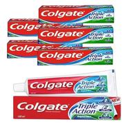 146g Colgate Triple Action Original Mint Fluoride Toothpaste, 5 Tubes, 100 ml Each