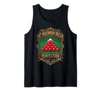 147 Maximum Break Snooker Player Perfection Retro Vintage Tank Top