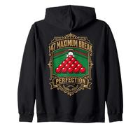 147 Maximum Break Snooker Player Perfection Retro Vintage Zip Hoodie