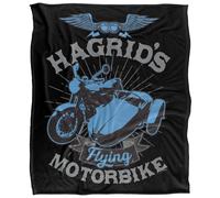 (147cm x 91cm, Black) Harry Potter Hagrid's Flying Motorbike Blanket