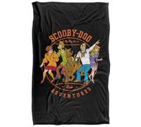 (147cm x 91cm, Black/Multicoloured) Scooby Doo Adventures Supersoft Blanket