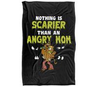 (147cm x 91cm, Black/Multicoloured) Scooby Doo Shaggy Nothing Scarier Mothers Day Blanket