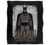 (147cm x 91cm, Multicoloured) Batman Caped Crusader Cartoon Soft Touch Blanket