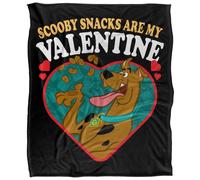 (147cm x 91cm, Multicoloured) Scooby Doo Scooby Snacks Are My Valentine Blanket