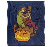 (147cm x 91cm, Multicoloured) Scooby Doo Shaggy Spooky Pumpkin Soft Touch Blanket