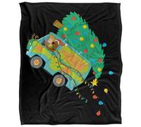 (147cm x 91cm, Multicoloured) Scooby Doo The Mystery Machine Soft Touch Christmas Blanket