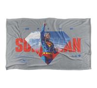 (147cm x 91cm, Multicoloured) Superman 2025 Up In The Sky Soft Touch Blanket