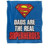 (147cm x 91cm, Multicoloured) Superman Dads Are The Real Superhoroes Fathers Day Blanket