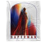(147cm x 91cm, Multicoloured) Superman Look Up 2025 Soft Touch Blanket