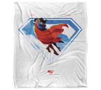 (147cm x 91cm, Multicoloured) Superman Shield Lois Lane Blanket