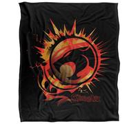 (147cm x 91cm, Multicoloured) Thundercats Fire Logo Soft Touch Blanket