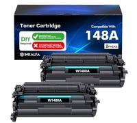 148A Toner Cartridge Black 2 Pack Compatible Replacement for -UK-148A 148X W1480A W1480X for -UK-Laserjet Pro 4001dw 4001dn 4001n MFP 4101fdw 4101fdn Printer High Yield Ink