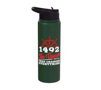 1492: The Voyage that Changed Everything Columbus Day Stainless Steel Insulated Water Bottle