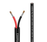 14awg 2×2mm² 20M Electrical wire 2 Conductor Extension Cable UL2464 DC 5V/12V/24V/300V 14Gauge Stranded Tinned Copper wire low voltage wire for Automotive led lamp waterproof outdoor landscape wire