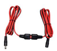 14AWG Solar Adapter Cable 30A DC 5.5x2.1mm Connector Fast Transmission Low Loss For RV Solar Panel Power System Charging Use