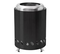 14Cm Dia Black Smokeless Tabletop Fire Pit Stainless Steel Portable Mini Stove Mini Fire Pit Wood Burning Or Pellet Fuelled