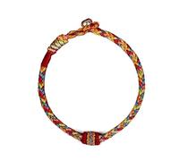 14CM Hand-woven Bracelet Colorful Thread Good Lucky Charm Rope Bangles For Women Men Knots Red Bracelets(A5)